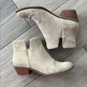 Cream Ankle Boots